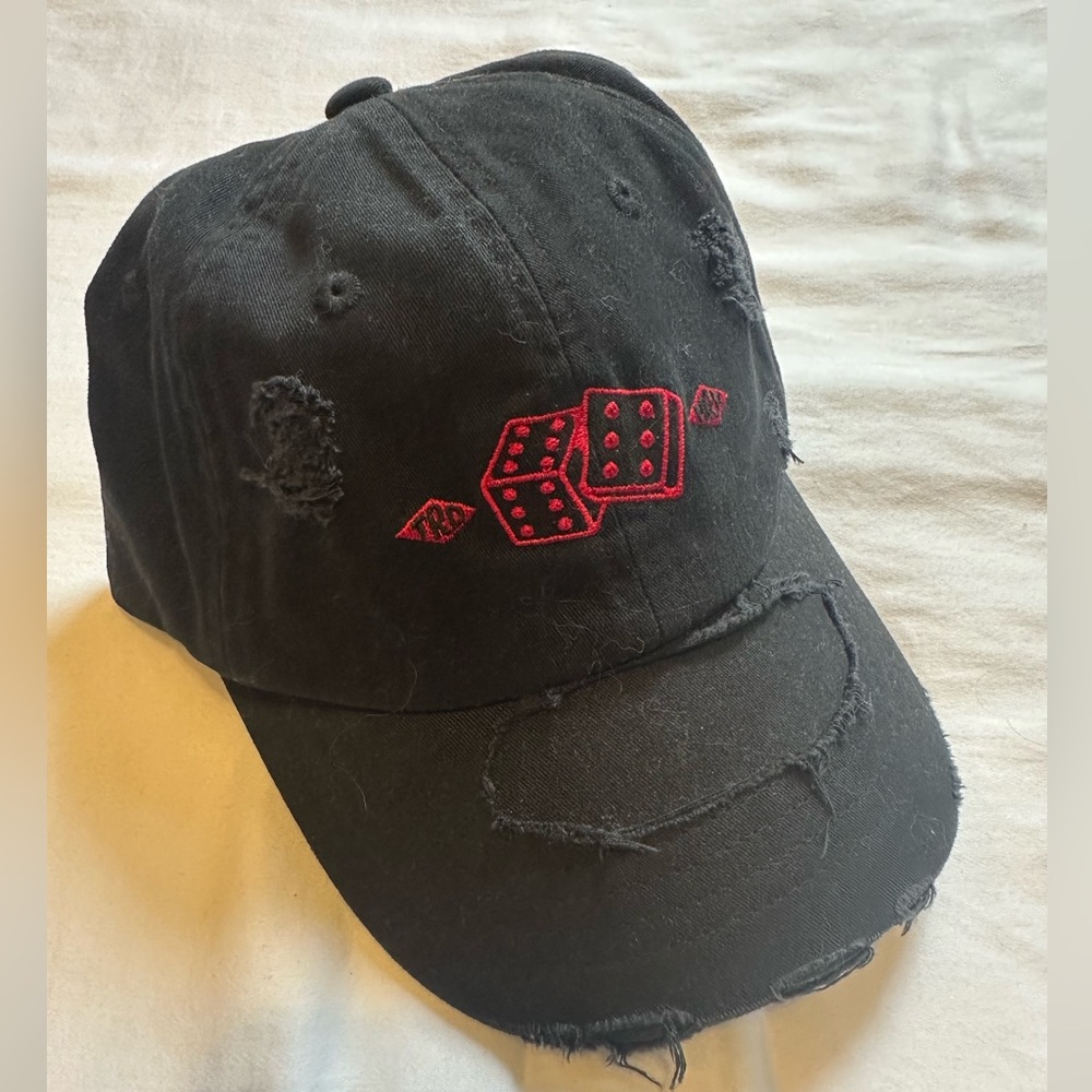 Empyre Black Cap with Red Embroidery